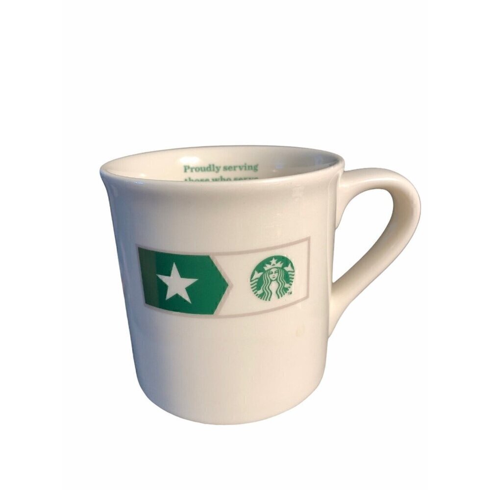 Starbucks Military￼ Proudly serving those who serve 2013 14 oz. Coffee Mug Cup